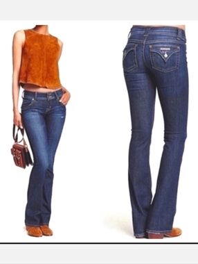Hudson Signature Medium Wash Boot Cut Blue Jeans 26